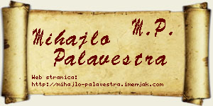 Mihajlo Palavestra vizit kartica